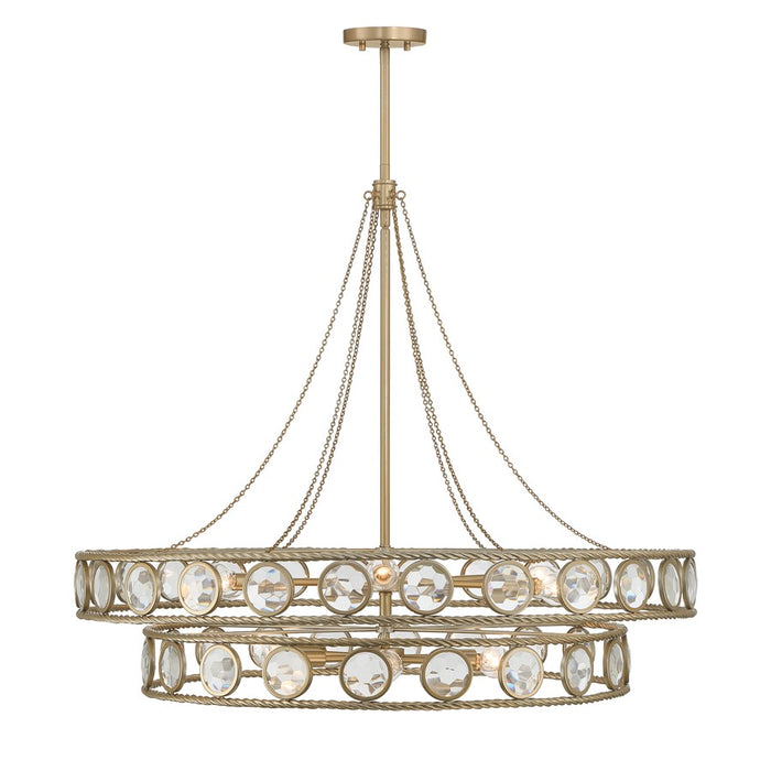Savoy House Cologne 12 Lt Pendant, Opulent Gold - 7-9381-12-338