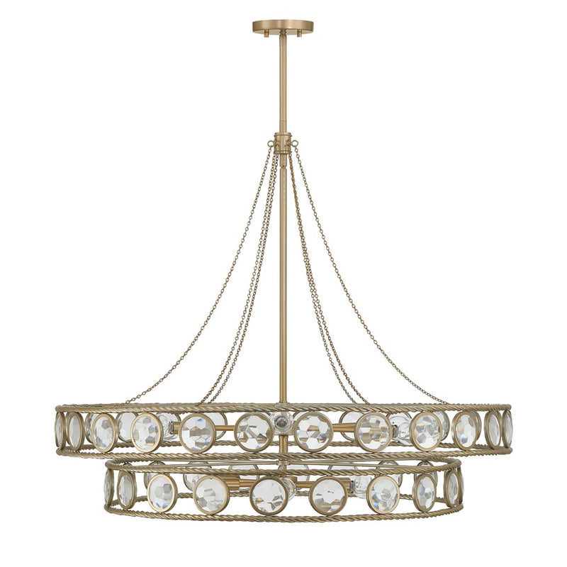 Savoy House Cologne 12 Lt Pendant, Opulent Gold