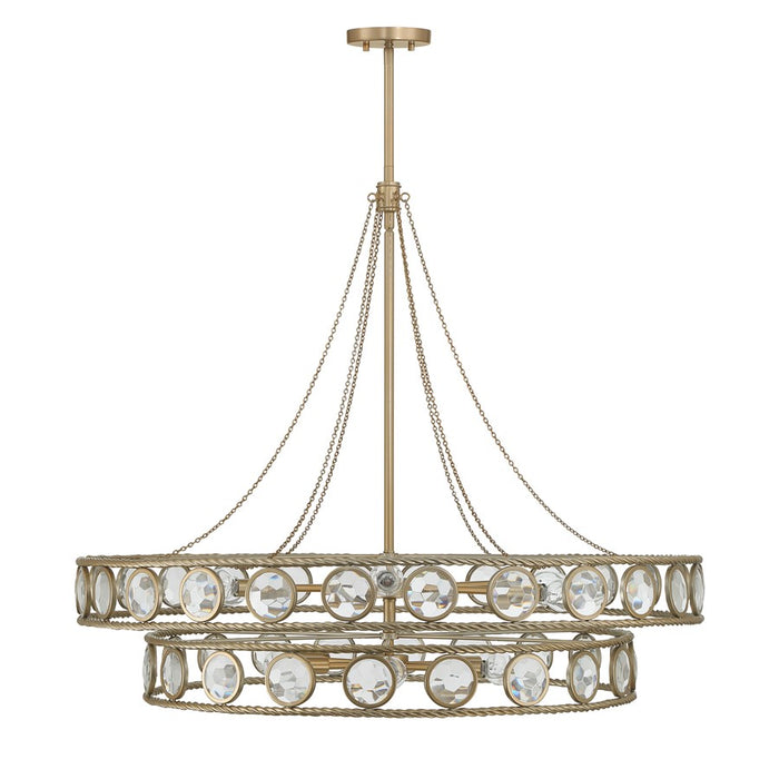 Savoy House Cologne 12 Lt Pendant, Opulent Gold