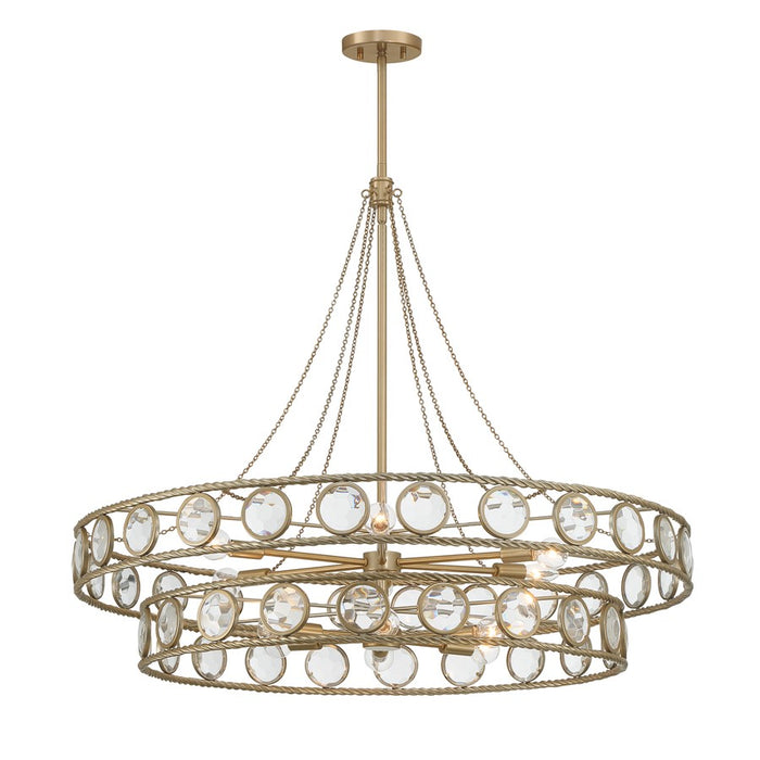 Savoy House Cologne 12 Lt Pendant, Opulent Gold