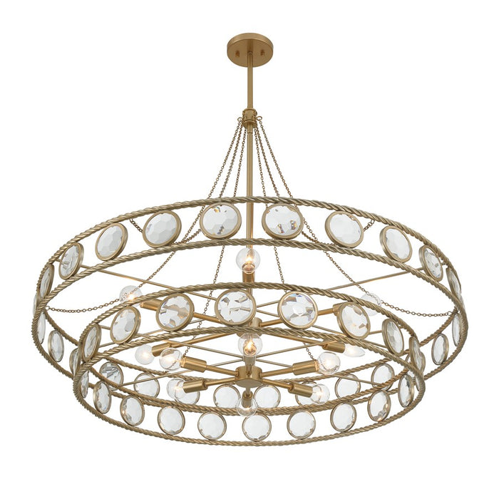 Savoy House Cologne 12 Lt Pendant, Opulent Gold