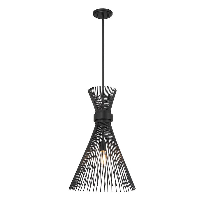 Savoy House Longfellow 1-Light Pendant, Matte Black