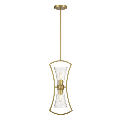 Savoy House Bennington 2-Light Pendant, Warm Brass - 7-9703-2-322