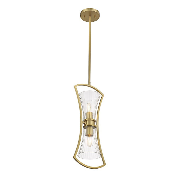Savoy House Bennington 2-Light Pendant, Warm Brass