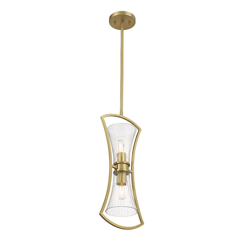 Savoy House Bennington 2-Light Pendant, Warm Brass