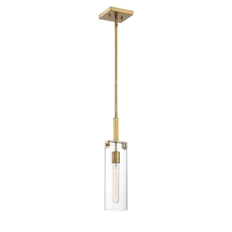 Savoy House Winfield 1-Light Mini-Pendant, Warm Brass