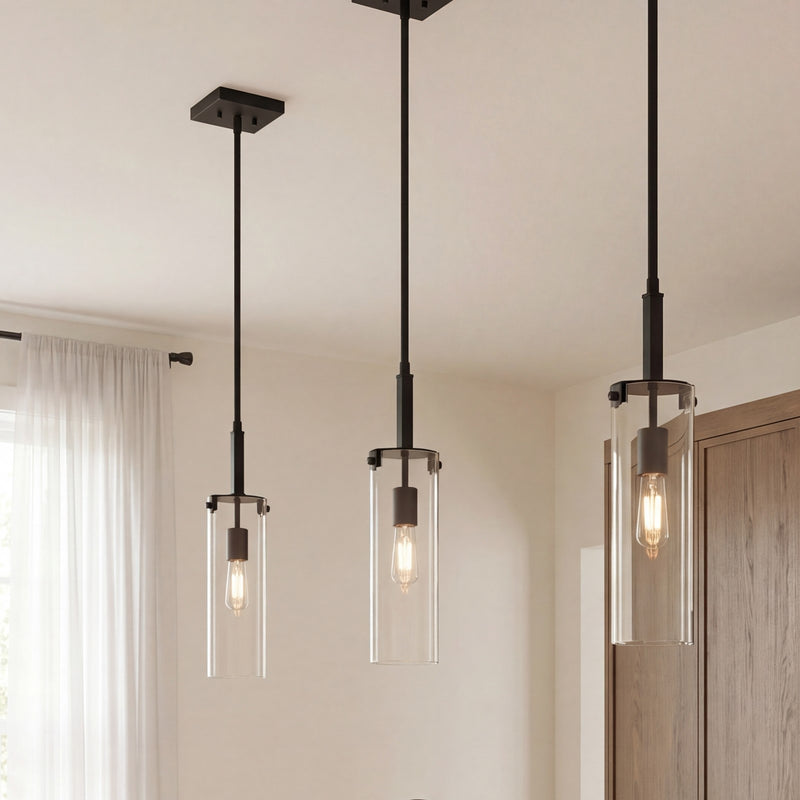 Savoy House Winfield 1-Light Mini-Pendant, Matte Black
