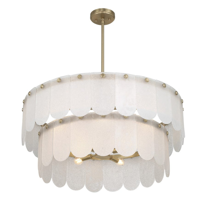 Savoy House Essentials Ashton 10 Lt Pendant, Noble Brass