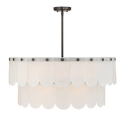 Savoy House Essentials Ashton 10 Lt Pendant, Mediterranean Bronze - 7-9800-10-15