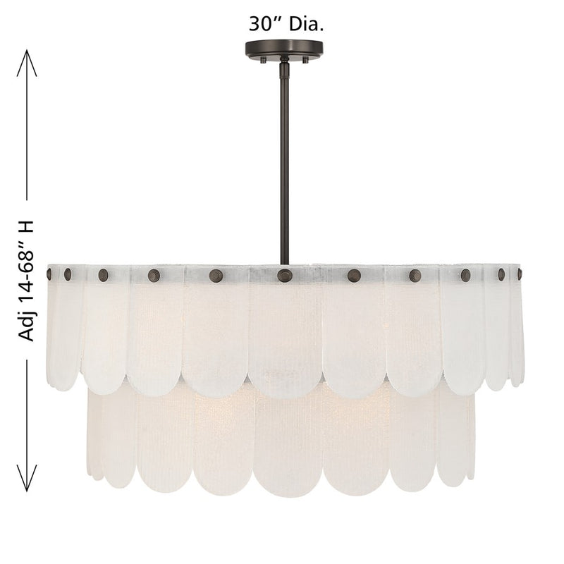 Savoy House Essentials Ashton 10 Lt Pendant, Mediterranean Bronze