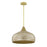 Savoy House Kemp 1 Lt Pendant, Ivory and Gold Shell