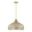 Savoy House Kemp 1 Lt Pendant, Ivory and Gold Shell