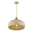 Savoy House Kemp 1 Lt Pendant, Ivory and Gold Shell