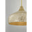 Savoy House Kemp 1 Lt Pendant, Ivory and Gold Shell