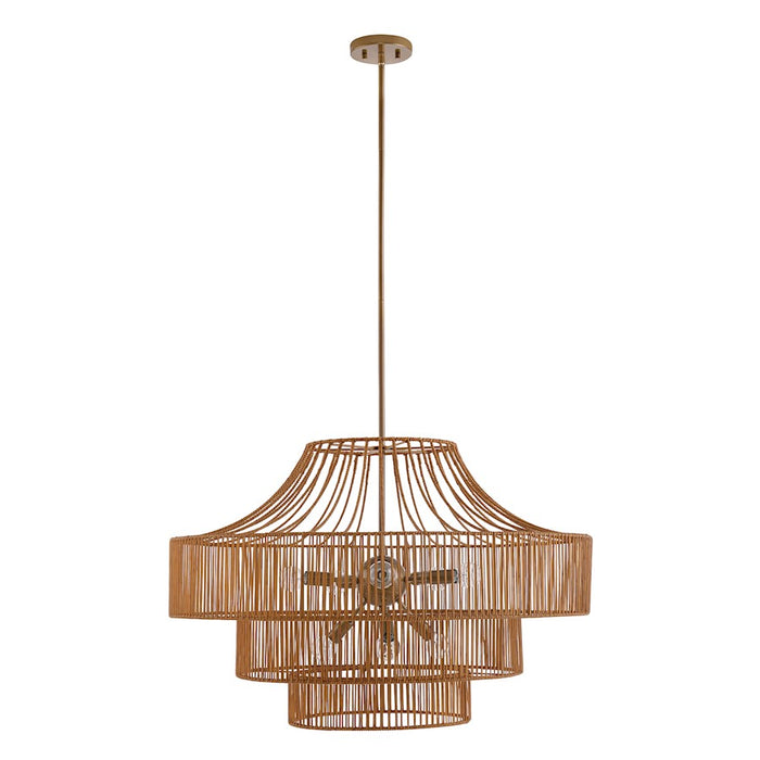 Savoy House Medlock 8-Light Outdoor Chandelier, Burnished Brass