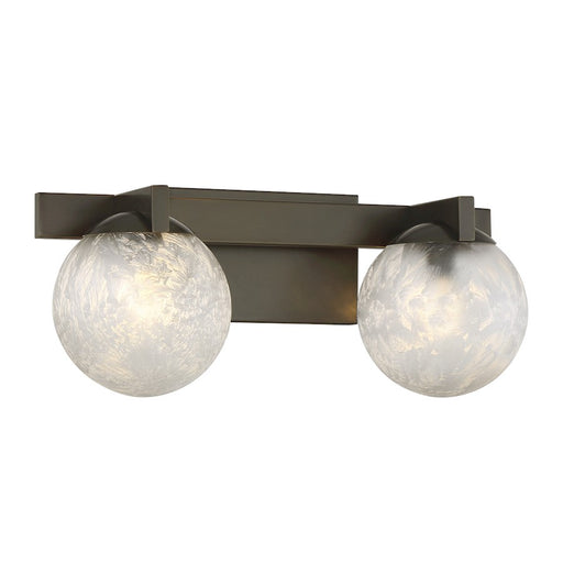 Savoy House Darien 2 Light Bath, Mediterranean Bronze/Ice