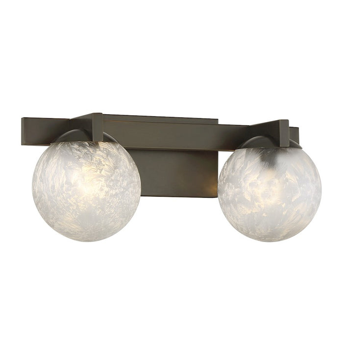 Savoy House Darien 2 Light Bath, Mediterranean Bronze/Ice