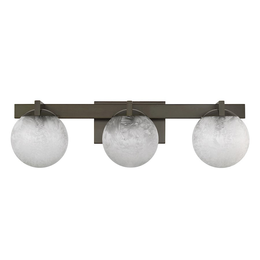 Savoy House Darien 3 Light Bath, Mediterranean Bronze/Ice