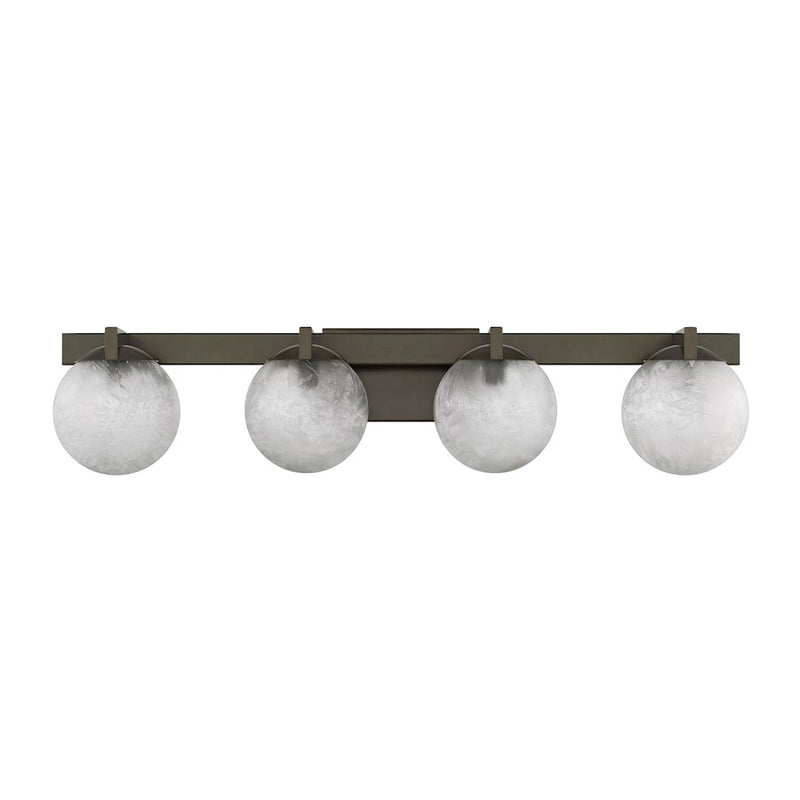 Savoy House Darien 4 Light Bath, Mediterranean Bronze/Ice