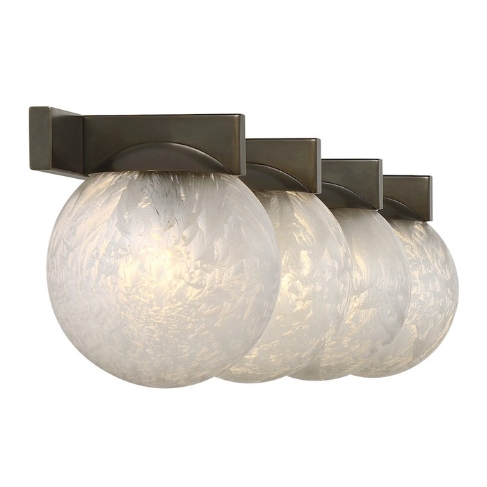 Savoy House Darien 4 Light Bath, Mediterranean Bronze/Ice