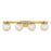Savoy House Darien 4 Light Bath, Warm Brass/Ice - 8-1017-4-322