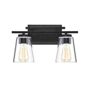 Savoy House Calhoun 2-Light Bathroom Vanity Light, Black - 8-1020-2-BK