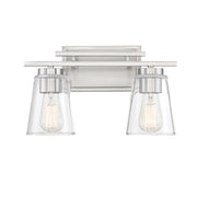 Savoy House Calhoun 2-Light Bathroom Vanity Light, Satin Nickel - 8-1020-2-SN
