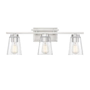 Savoy House Calhoun 3-Light Bathroom Vanity Light, Satin Nickel - 8-1020-3-SN
