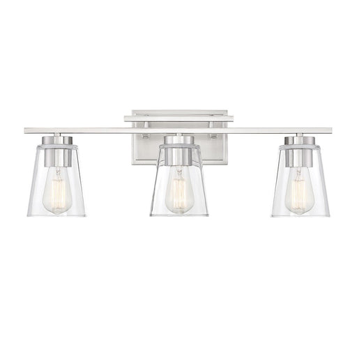 Savoy House Calhoun 3-Light Bathroom Vanity Light, Satin Nickel - 8-1020-3-SN