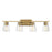 Savoy House Calhoun 4-Light Bathroom Vanity Light, Warm Brass - 8-1020-4-322