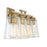 Savoy House Calhoun 4-Light Bathroom Vanity Light, Warm Brass