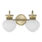 Savoy House Melbourne 2 Lt Bath Sconce, Noble Brass