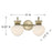 Savoy House Melbourne 2 Lt Bath Sconce, Noble Brass