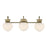 Savoy House Melbourne 3 Lt Bath Sconce, Noble Brass - 8-1028-3-127