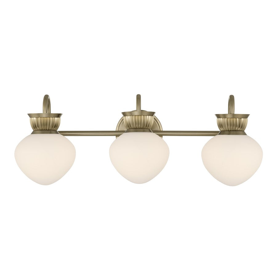 Savoy House Melbourne 3 Lt Bath Sconce, Noble Brass - 8-1028-3-127