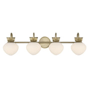 Savoy House Melbourne 4 Lt Bath Sconce, Noble Brass - 8-1028-4-127