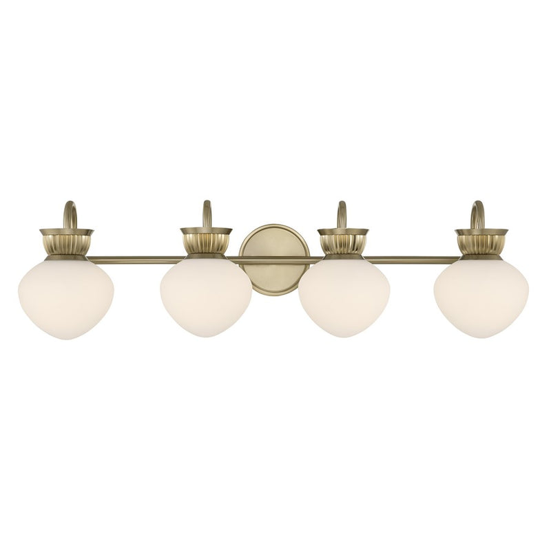Savoy House Melbourne 4 Lt Bath Sconce, Noble Brass - 8-1028-4-127