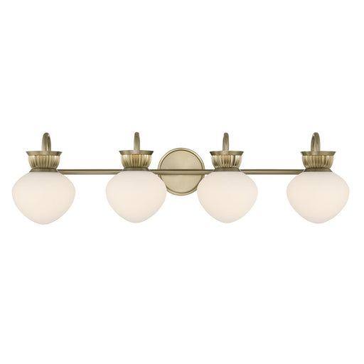 Savoy House Melbourne 4 Lt Bath Sconce, Noble Brass - 8-1028-4-127
