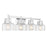 Savoy House Dover 4 Light Bath, Chrome/Clear Crinkle