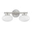 Savoy House Barrow 2 Light Bath, Satin Nickel/Strie