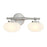 Savoy House Barrow 2 Light Bath, Satin Nickel/Strie