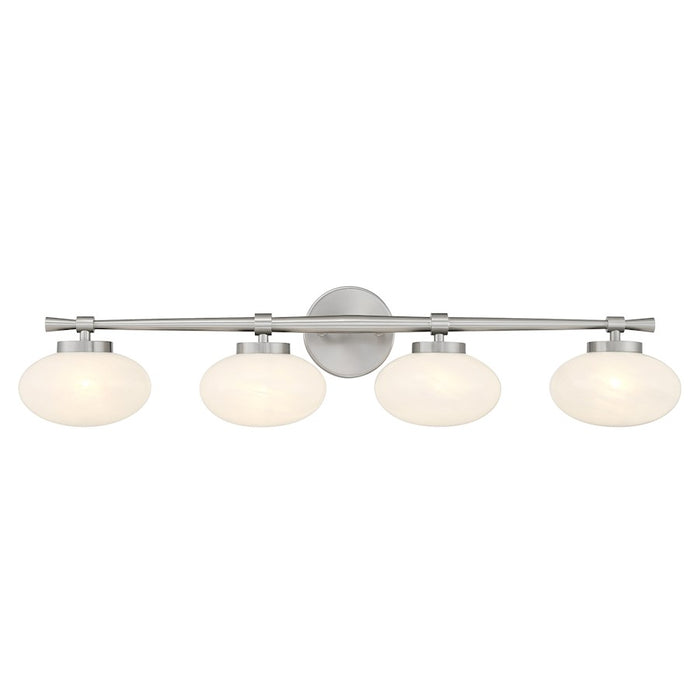 Savoy House Barrow 4 Light Bath, Satin Nickel/Strie - 8-1050-4-SN