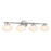 Savoy House Barrow 4 Light Bath, Satin Nickel/Strie