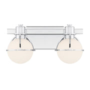Savoy House Pierce 2 Light Bath, Chrome/Opal - 8-1060-2-11
