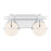 Savoy House Pierce 2 Light Bath, Chrome/Opal - 8-1060-2-11