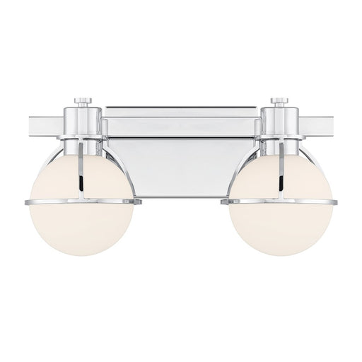 Savoy House Pierce 2 Light Bath, Chrome/Opal - 8-1060-2-11