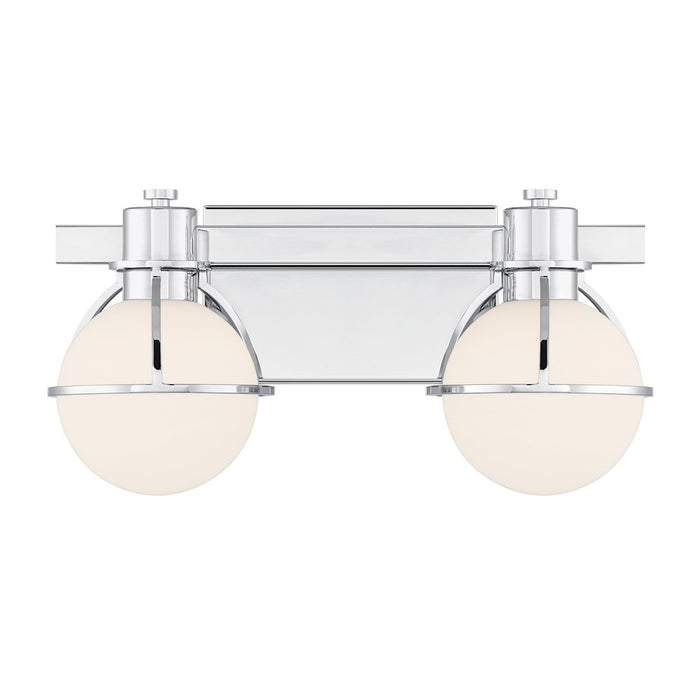 Savoy House Pierce 2 Light Bath, Chrome/Opal - 8-1060-2-11