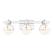 Savoy House Pierce 3 Light Bath, Chrome/Opal - 8-1060-3-11