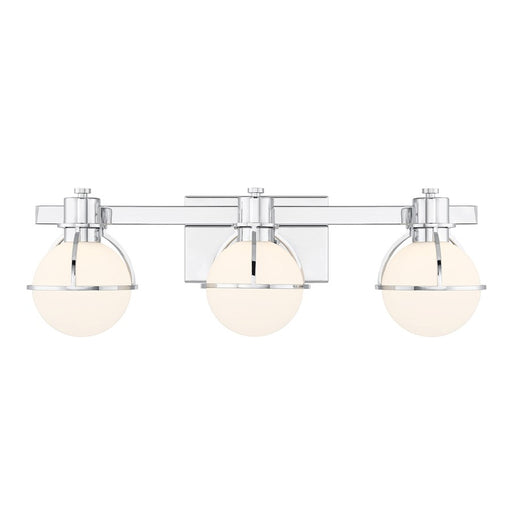 Savoy House Pierce 3 Light Bath, Chrome/Opal - 8-1060-3-11