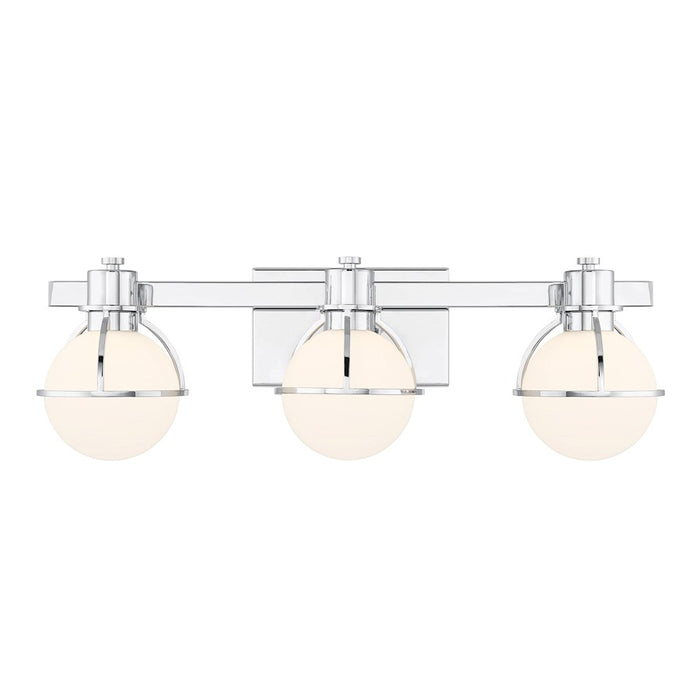 Savoy House Pierce 3 Light Bath, Chrome/Opal - 8-1060-3-11